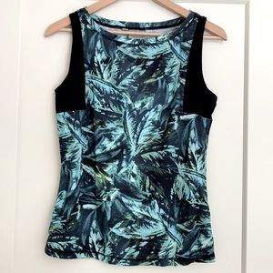 Athleta Green Palm Napali Rashguard Tank. Size M